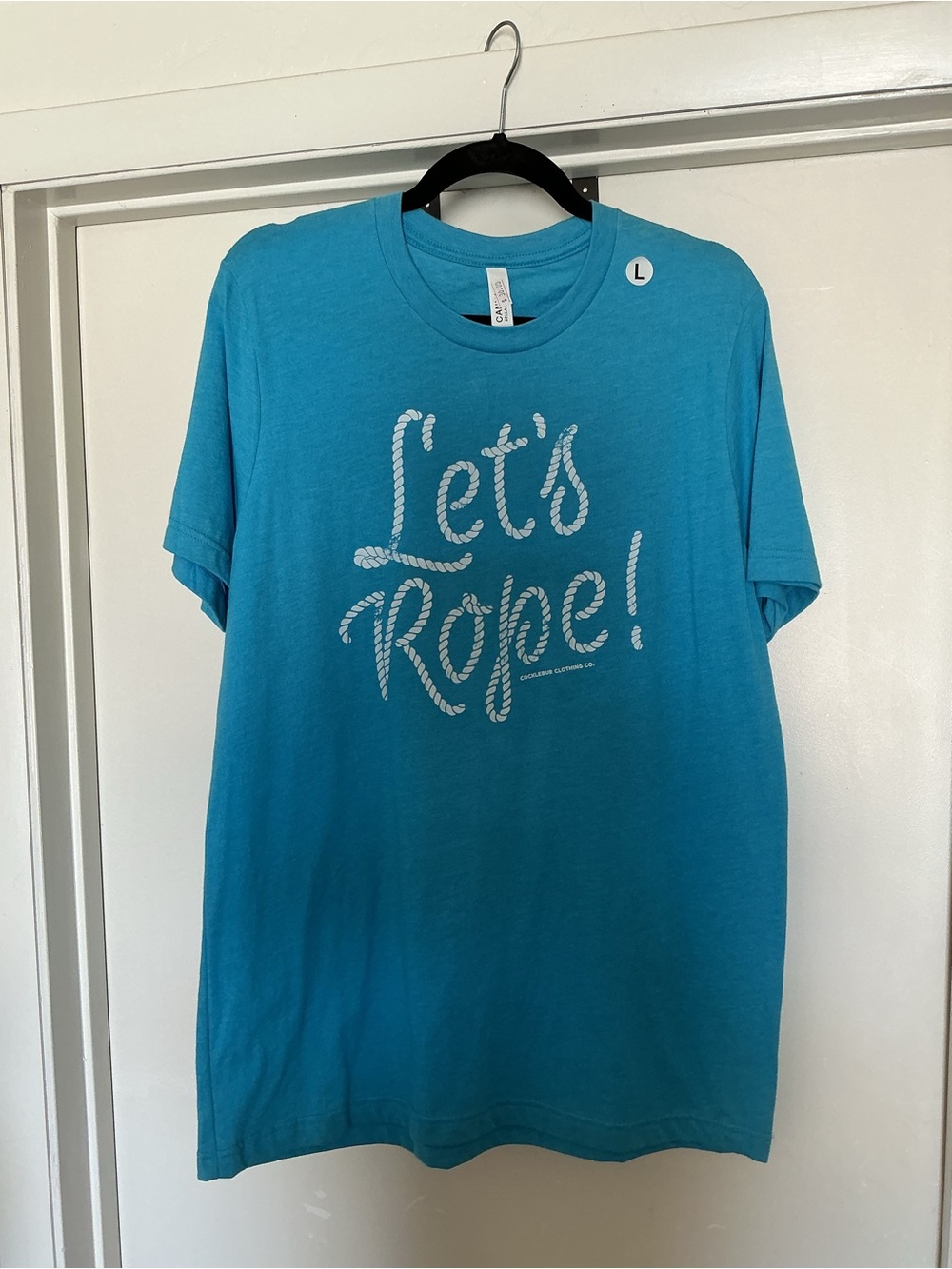 Let's Rope! Graphic Tee - Bright Teal